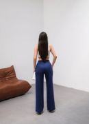 Yüksek Bel Straight Fit Palazzo Pantolon resmi